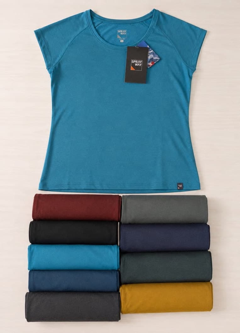 Men's, ladies and kids tee shirt and ladies vest in 70% polyester / 30% rayon, 160 GSM